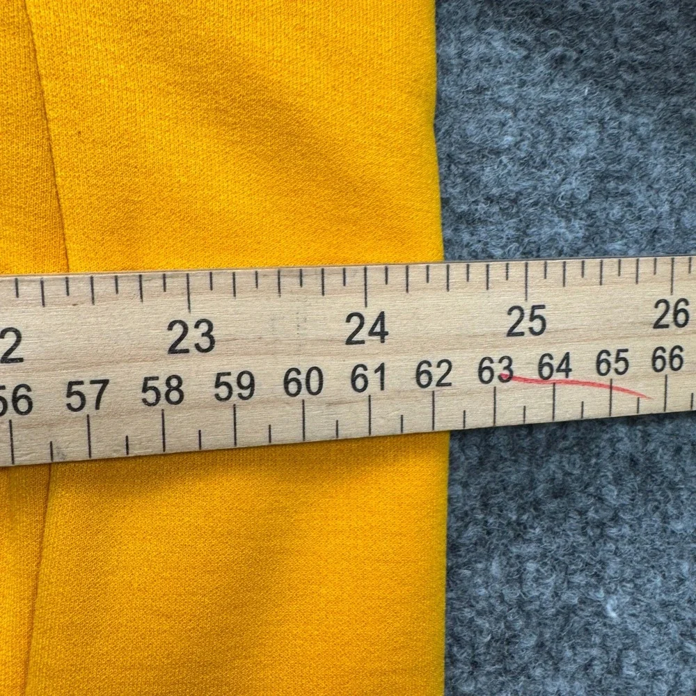 Nike Hoodie Mens XL Yellow Long Sleeve Fleece Pullover Athletic Running